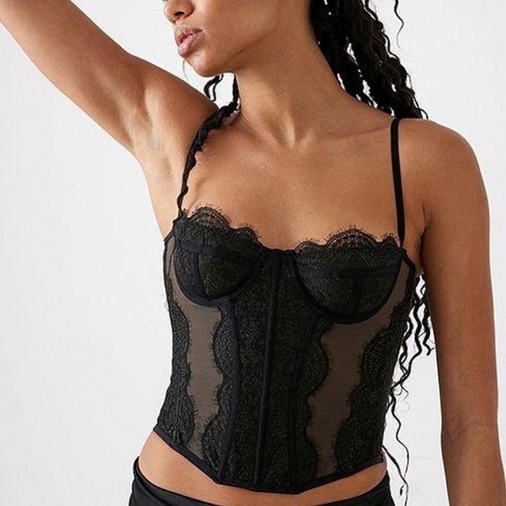 Urban Outfitters Black Lace Corset